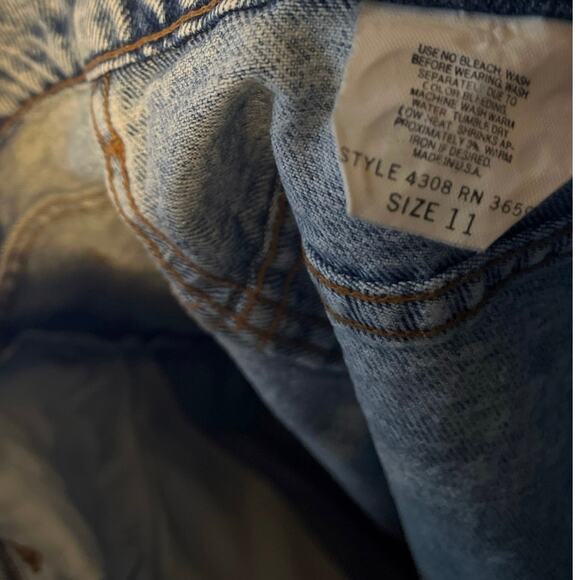 Vintage Formula 17 High Waist Denim Skirt Size 11 - Picture 4 of 6